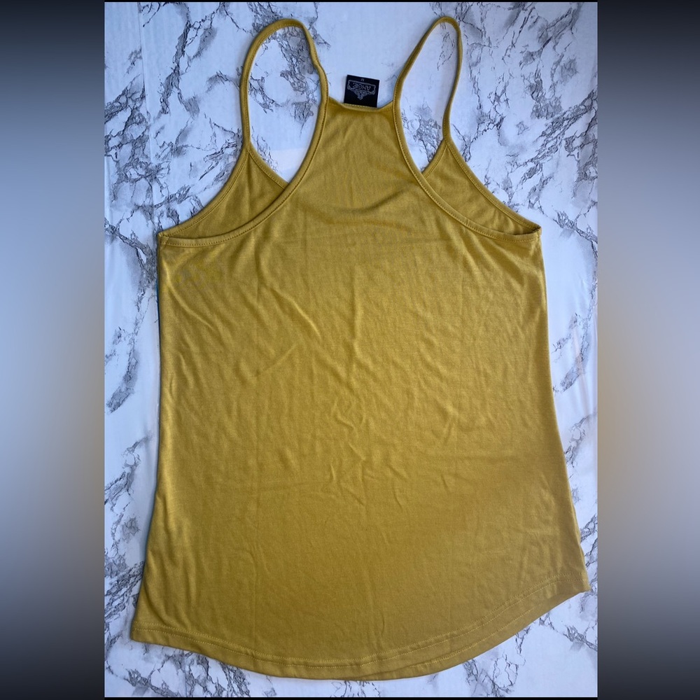 Angie Flowy Gold Tank Size M